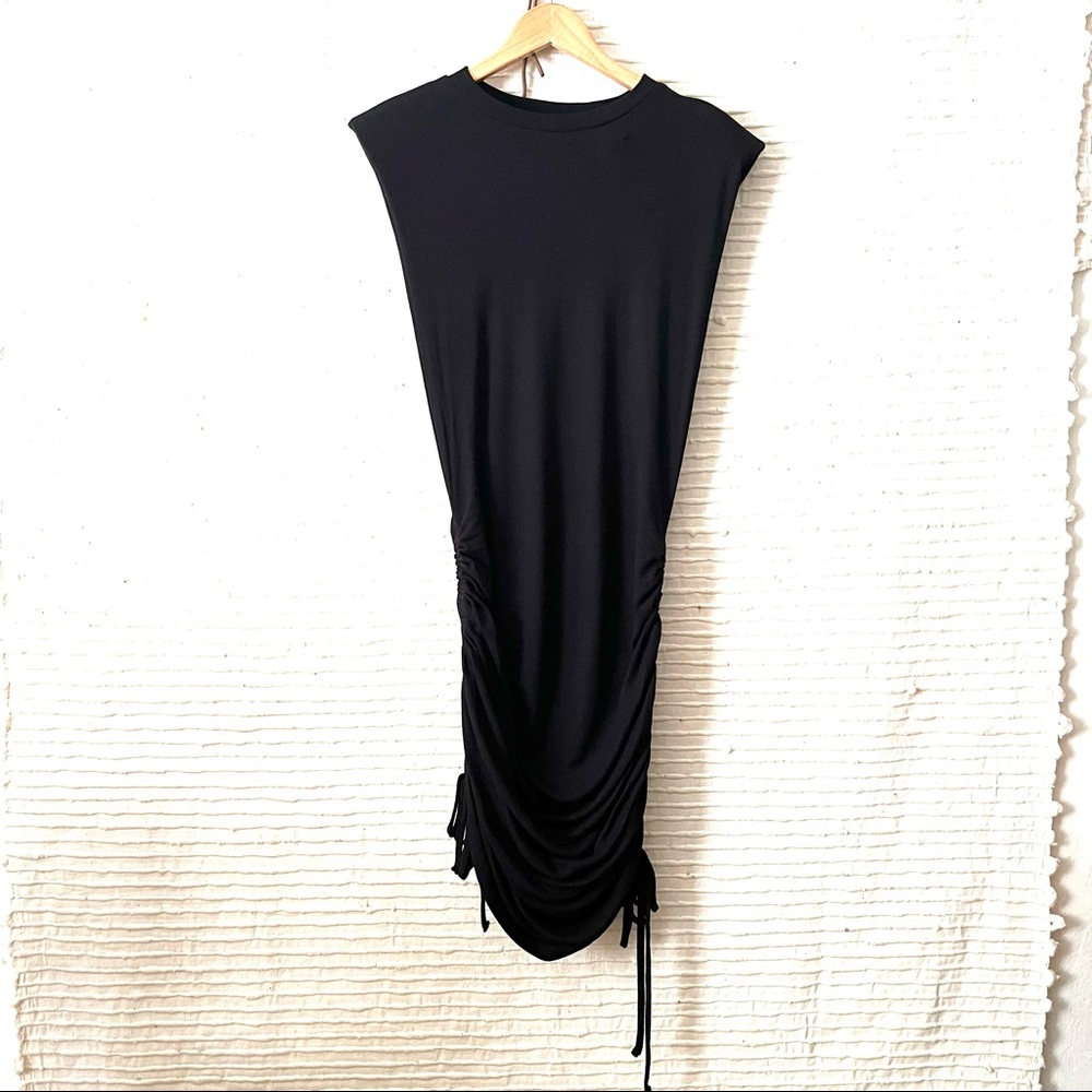 Missguided Plus size 12 Black Ribbed Bodycon Dress